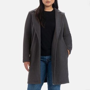 Hilary Radley Women's Charcoal Trench Coat/ Size X- Large